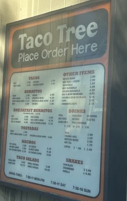 Menu photo 1 Taco Tree Auburn, CA