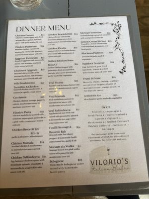 Menu photo 2 Vilorio’s Bar & Bistro North Attleborough, MA Menu photo 2 Vilorio’s Bar & Bistro North Attleborough, MA