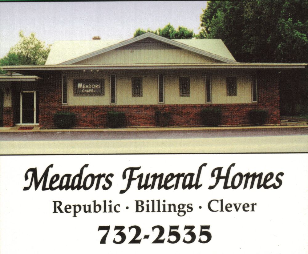 Meadors Funeral Home Obituaries Republic Mo