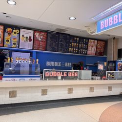 Bubble Bee - In the left hand corner you can see one of the staff members climbing over the counter.