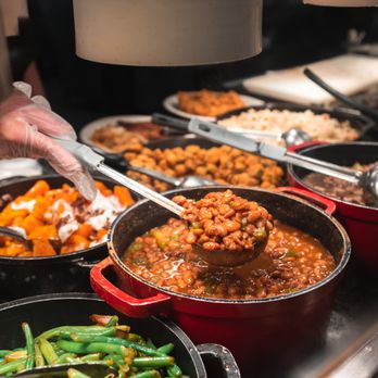 Luby's - a buffet of food being prepared - American Near Me - Beaumont, Texas