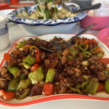 Hunan Cafe 湘水山庄 - Pig trotter and peppers. Delicious with rice - Seafood Near Me - Flushing, New York Hunan Cafe 湘水山庄 - Pig trotter and peppers. Delicious with rice - Seafood Near Me - Flushing, New York