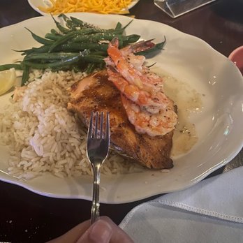 Pappasitos Cantina - Honey glazed salmon , rice, and asparagus with crushed nuts. - Tex-Mex Near Me - Houston, Texas