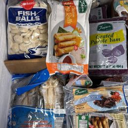 Freezer section coming through with fish balls, lumpia, beef tapa, bangus, and even ube. Freezer section coming through with fish balls, lumpia, beef tapa, bangus, and even ube.
