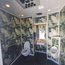 Redwood City Caltrain Station - " Free " toilet paid by my tax money. Interior.