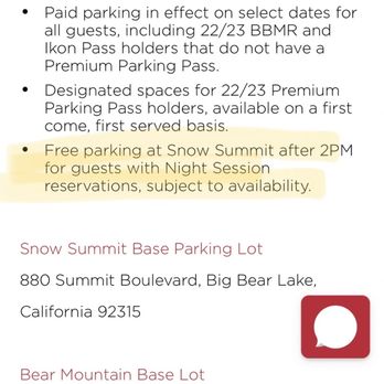 Snow Summit - Night boarding parking is cap. - Ski Resorts Near Me - Big Bear Lake, California