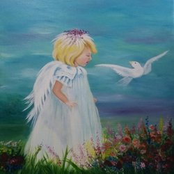 Cathy's Creations Embroidery - Painting by Cathy Brown / owner it is now located at the Dove House