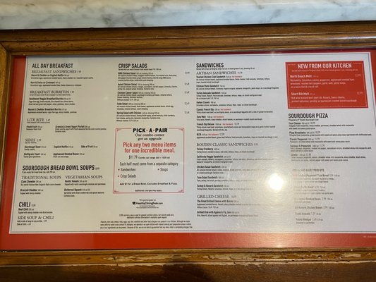 Menu photo 3 Boudin San Francisco, CA