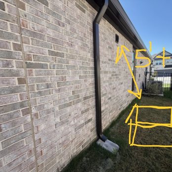 A&A GenPro - GenPro marked where the proposed generator would be, right underneath the fresh air intake vent - Generator Installation/Repair Near Me - Houston, Texas
