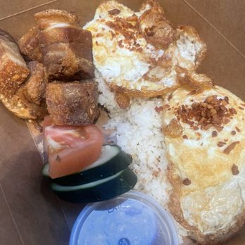 Almuchow Atbp - Bagnetsilog -- asked for crispy fried eggs and they don't disappoint. Truly the only way to enjoy fried eggs - Filipino Near Me - San Gabriel, California