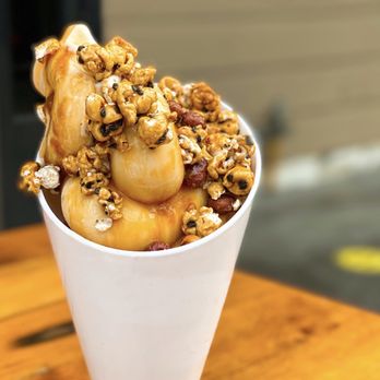 Curio - Soft Serve Vanilla-Burnt Honey Ice Cream w/ salted caramel, curio jack | $8 - Bars Near Me - San Francisco, California Curio - Soft Serve Vanilla-Burnt Honey Ice Cream w/ salted caramel, curio jack | $8 - Bars Near Me - San Francisco, California