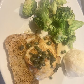 Bonefish Grill - Imperial Cod with Broccoli & Mashed potatoes. - Seafood Near Me - Collierville, Tennessee Bonefish Grill - Imperial Cod with Broccoli & Mashed potatoes. - Seafood Near Me - Collierville, Tennessee