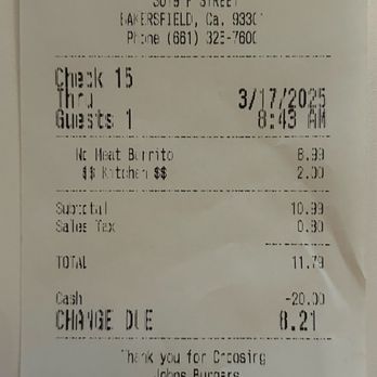 John's Burgers - $2 extra charge for egg. $$Kitchen$$ - Breakfast & Brunch Near Me - Bakersfield, California John's Burgers - $2 extra charge for egg. $$Kitchen$$ - Breakfast & Brunch Near Me - Bakersfield, California