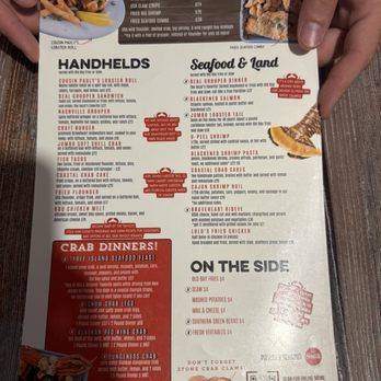Crabby Bill's - Menu - Seafood Near Me - Indian Rocks Beach, Florida