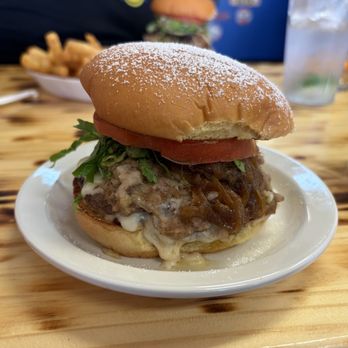 Simply George - The winner burger. This burger is significant and a must order. Tasty, hot and delicious. - Burgers Near Me - Virginia Beach, Virginia Simply George - The winner burger. This burger is significant and a must order. Tasty, hot and delicious. - Burgers Near Me - Virginia Beach, Virginia