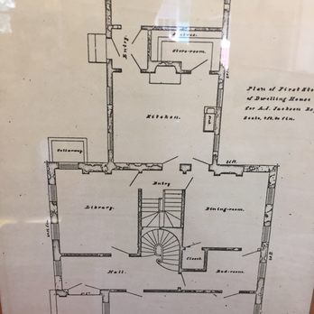 Ulysses S. Grant Home - Blue prints of first floor - Museums Near Me - Galena, Illinois