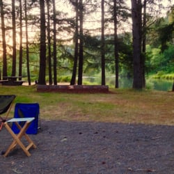 Schwartz Campground - Our evening on this river front view