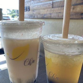 Cha For Tea - Long Beach - Honey milk tea with boba & aloe and peach tea with boba - Coffee & Tea Near Me - Long Beach, California Cha For Tea - Long Beach - Honey milk tea with boba & aloe and peach tea with boba - Coffee & Tea Near Me - Long Beach, California