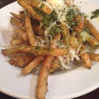 The Chef's Table - Pesto fries. So damn good!! Half size portion. They have a bigger size! Really?!! - New American Near Me - Rocklin, California The Chef's Table - Pesto fries. So damn good!! Half size portion. They have a bigger size! Really?!! - New American Near Me - Rocklin, California