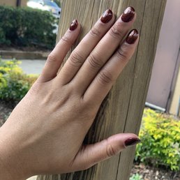 Custom Fall color, hard gel (Kena)
