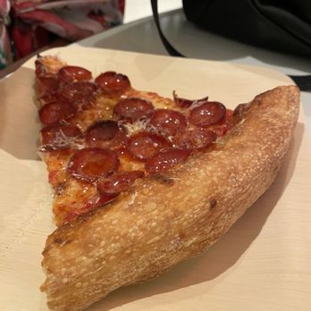 Miami Slice - Pep. Crispy with a pillow soft crust. - Pizza Near Me - Las Vegas, Nevada Miami Slice - Pep. Crispy with a pillow soft crust. - Pizza Near Me - Las Vegas, Nevada
