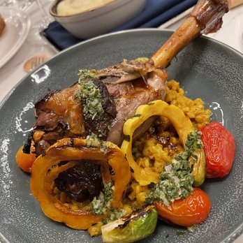 Ramsay's Kitchen - Braised lamb shank and potato purée - American Near Me - Boston, Massachusetts Ramsay's Kitchen - Braised lamb shank and potato purée - American Near Me - Boston, Massachusetts