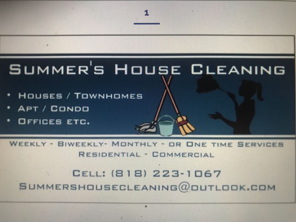 SUMMER’S HOUSE CLEANING Los Angeles, California Home Cleaning Phone Number Yelp