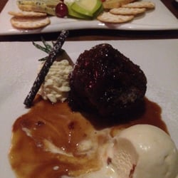 Fahrenheit Rooftop Restaurant - Desserts: Cheese board, and Sticky toffee pudding