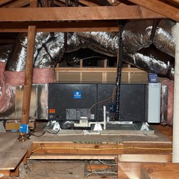 New furnace relocated to attic with all new ductwork New furnace relocated to attic with all new ductwork