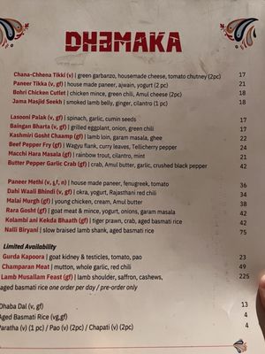 Menu photo 6 Dhamaka New York, NY