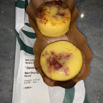 Starbucks - Bacon Gouda egg bite - Coffee & Tea Near Me - Boca Raton, Florida
