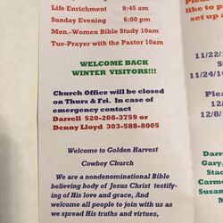 Golden Harvest Cowboy Church