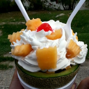 Bridge Drive-In - Cantaloupe sundae - Ice Cream & Frozen Yogurt Near Me - Winnipeg, Manitoba