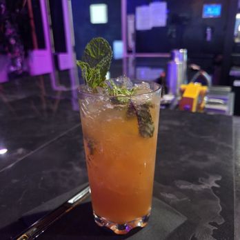 Pecola’s - Peach Whiskey Smash (Crown peach) - Hookah Bars Near Me - Hampton, Virginia