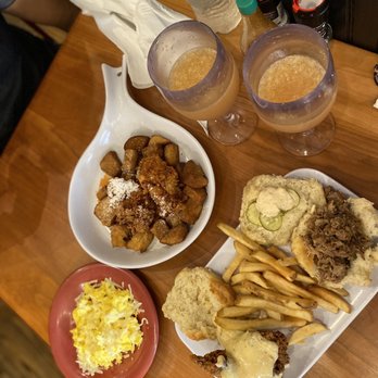 Ruby Slipper Decatur - Sweet Heat Chicken & French Toast Bites Buttermilk Biscuit Slider Duo 1 Egg Any Style - Breakfast & Brunch Near Me - New Orleans, Louisiana Ruby Slipper Decatur - Sweet Heat Chicken & French Toast Bites Buttermilk Biscuit Slider Duo 1 Egg Any Style - Breakfast & Brunch Near Me - New Orleans, Louisiana
