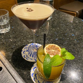 Miga Korean BBQ Restaurant - Coffee martini and yuzu cocktail - Korean Near Me - Mississauga, Ontario Miga Korean BBQ Restaurant - Coffee martini and yuzu cocktail - Korean Near Me - Mississauga, Ontario