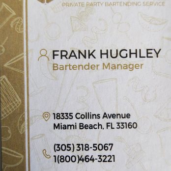 Hugh Private Parties Bartending Service - Bartenders Near Me - Miami Beach, Florida Hugh Private Parties Bartending Service - Bartenders Near Me - Miami Beach, Florida