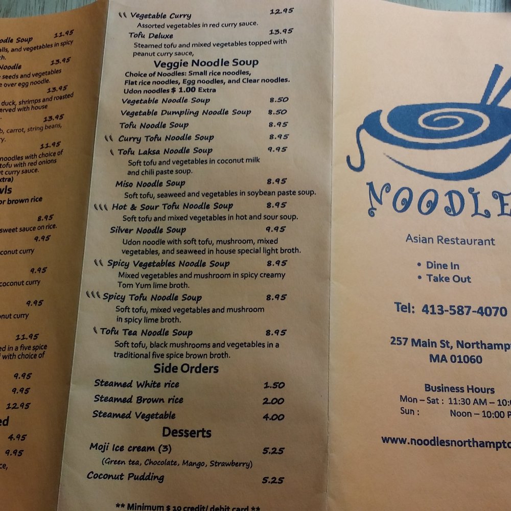 Noodles - Menu side 2 - Noodles Near Me - Northampton, Massachusetts Noodles - Menu side 2 - Noodles Near Me - Northampton, Massachusetts