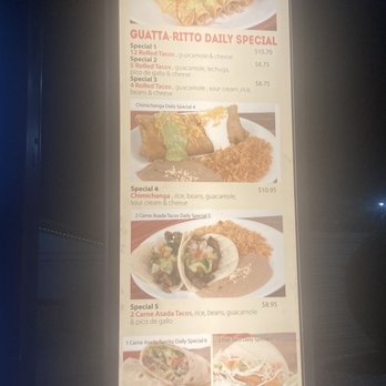 Guatta-Ritto - a menu for a mexican restaurant - Tacos Near Me - Grand Prairie, Texas Guatta-Ritto - a menu for a mexican restaurant - Tacos Near Me - Grand Prairie, Texas