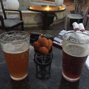 Patio Tapas and Beer - Hop Gun, Due South and Croquetas (our favorite!) - Tapas/Small Plates Near Me - Boca Raton, Florida