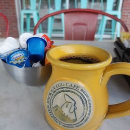 Black coffee and cream Black coffee and cream