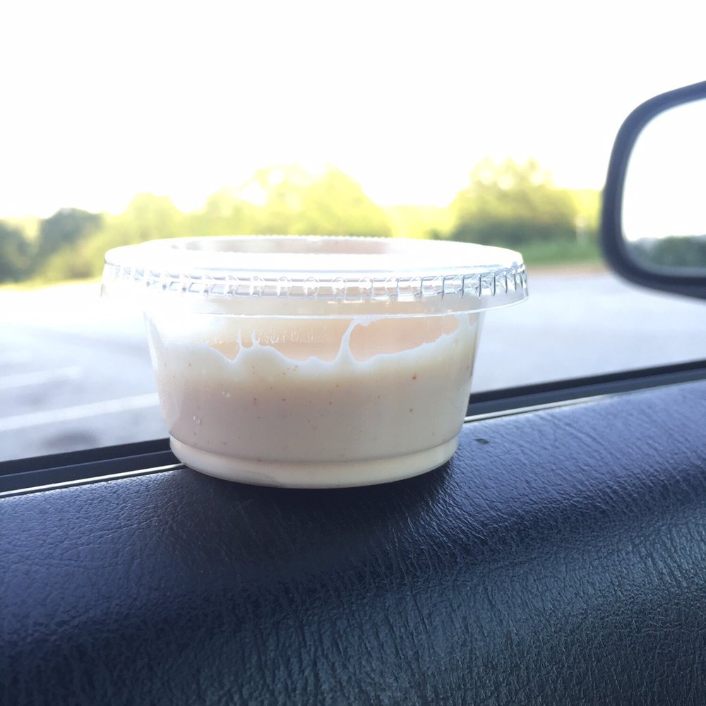 Sake Grill - Small portion of white sauce... - Sushi Bars Near Me - Duncan, South Carolina