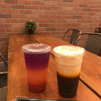 Mini Monster Cafe - Thai tea and Sunset Passion tea - Ice Cream & Frozen Yogurt Near Me - Long Beach, California Mini Monster Cafe - Thai tea and Sunset Passion tea - Ice Cream & Frozen Yogurt Near Me - Long Beach, California