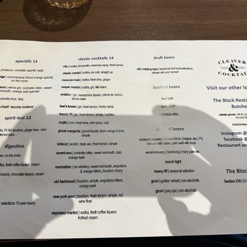 Cleaver & Cocktail - Cocktail menu - New American Near Me - St. Louis, Missouri Cleaver & Cocktail - Cocktail menu - New American Near Me - St. Louis, Missouri