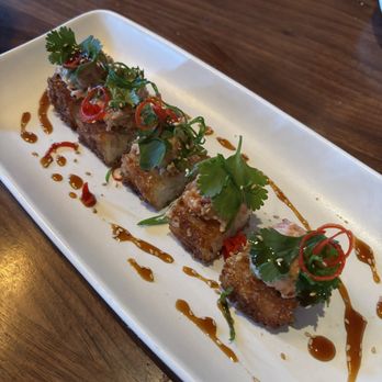 The Henry - Spicy Tuna & Crispy Rice* thought it was ok, rice was thick. - New American Near Me - Nashville, Tennessee The Henry - Spicy Tuna & Crispy Rice* thought it was ok, rice was thick. - New American Near Me - Nashville, Tennessee