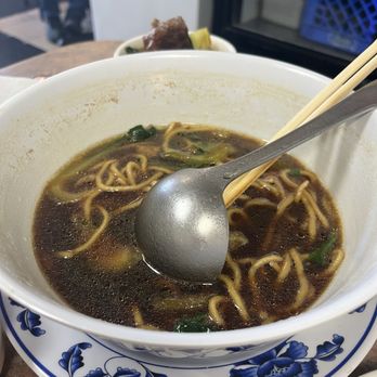 Shanghai Noodle House - Beef noodle soup (almost done eating) - Noodles Near Me - Fremont, California Shanghai Noodle House - Beef noodle soup (almost done eating) - Noodles Near Me - Fremont, California