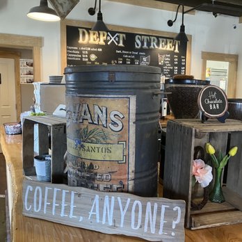 Depot Street Coffeehouse - a display of coffee - Coffee & Tea Near Me - Pataskala, Ohio Depot Street Coffeehouse - a display of coffee - Coffee & Tea Near Me - Pataskala, Ohio