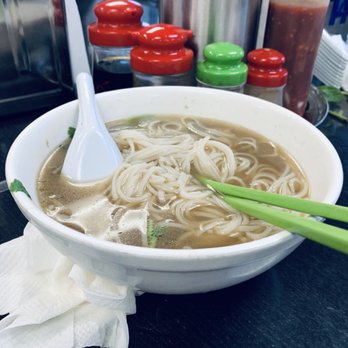 Pho Pasteur Restaurant - Audie left the whole small bowl due to bland broth - Vietnamese Near Me - Union City, California