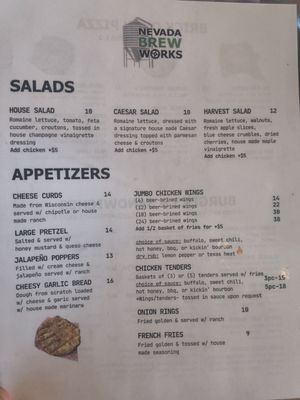 Menu photo 2 Nevada Brew Works Las Vegas, NV Menu photo 2 Nevada Brew Works Las Vegas, NV