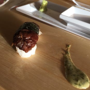Hinoki Sushi - Mushroom with a killer green sauce - Sushi Bars Near Me - Reno, Nevada Hinoki Sushi - Mushroom with a killer green sauce - Sushi Bars Near Me - Reno, Nevada